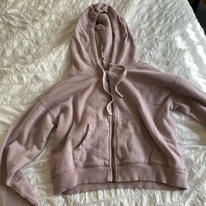 Purple crop hoodie